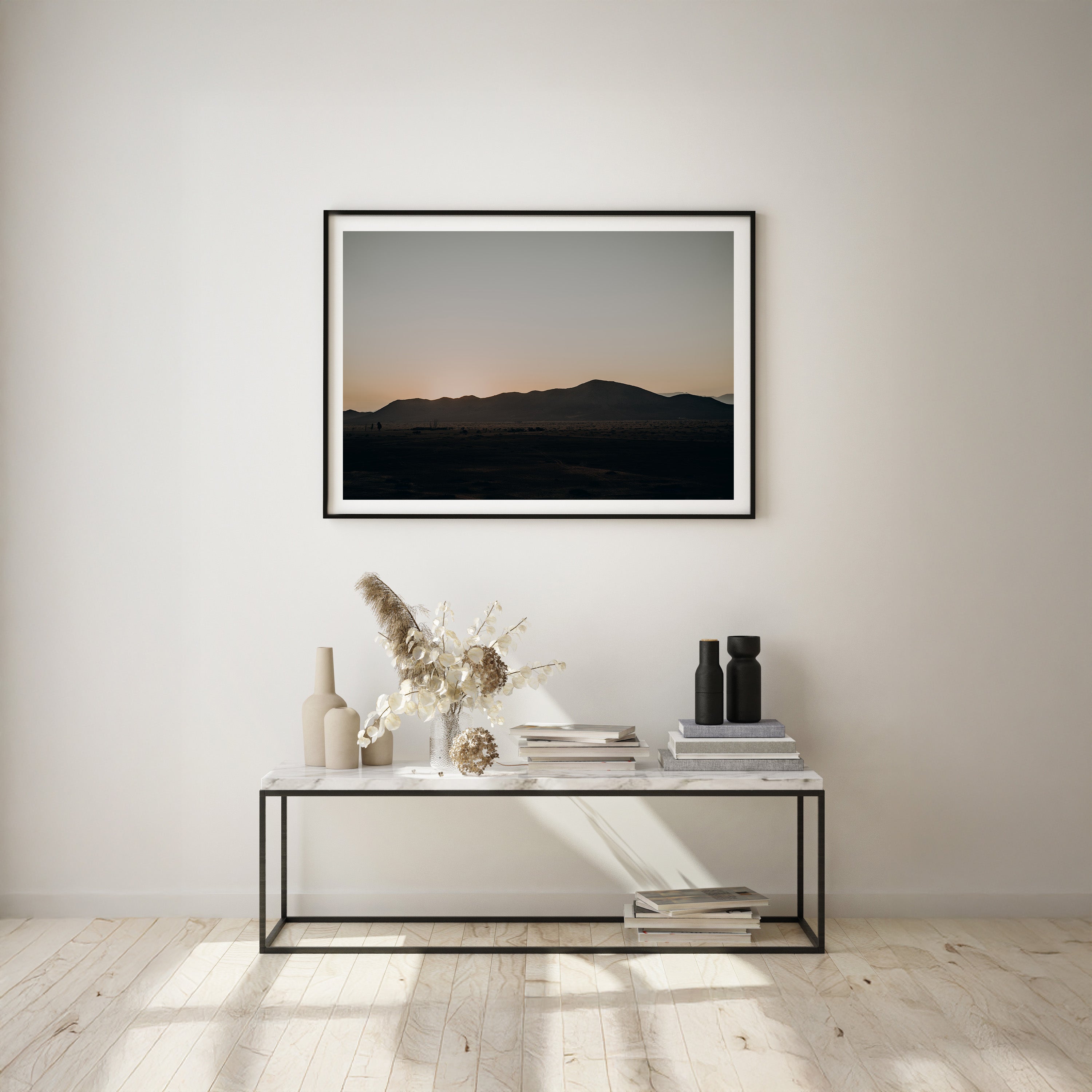 Silhouettes ensoleillées - Affiche fine art