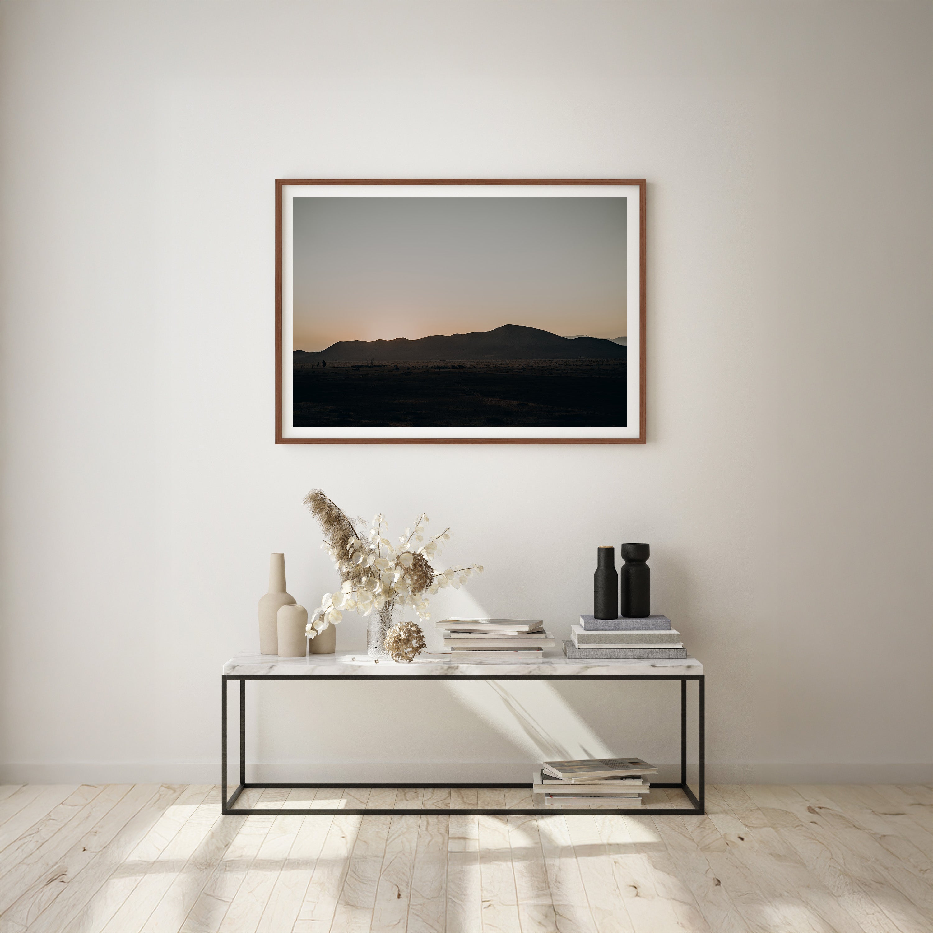 Silhouettes ensoleillées - Affiche fine art
