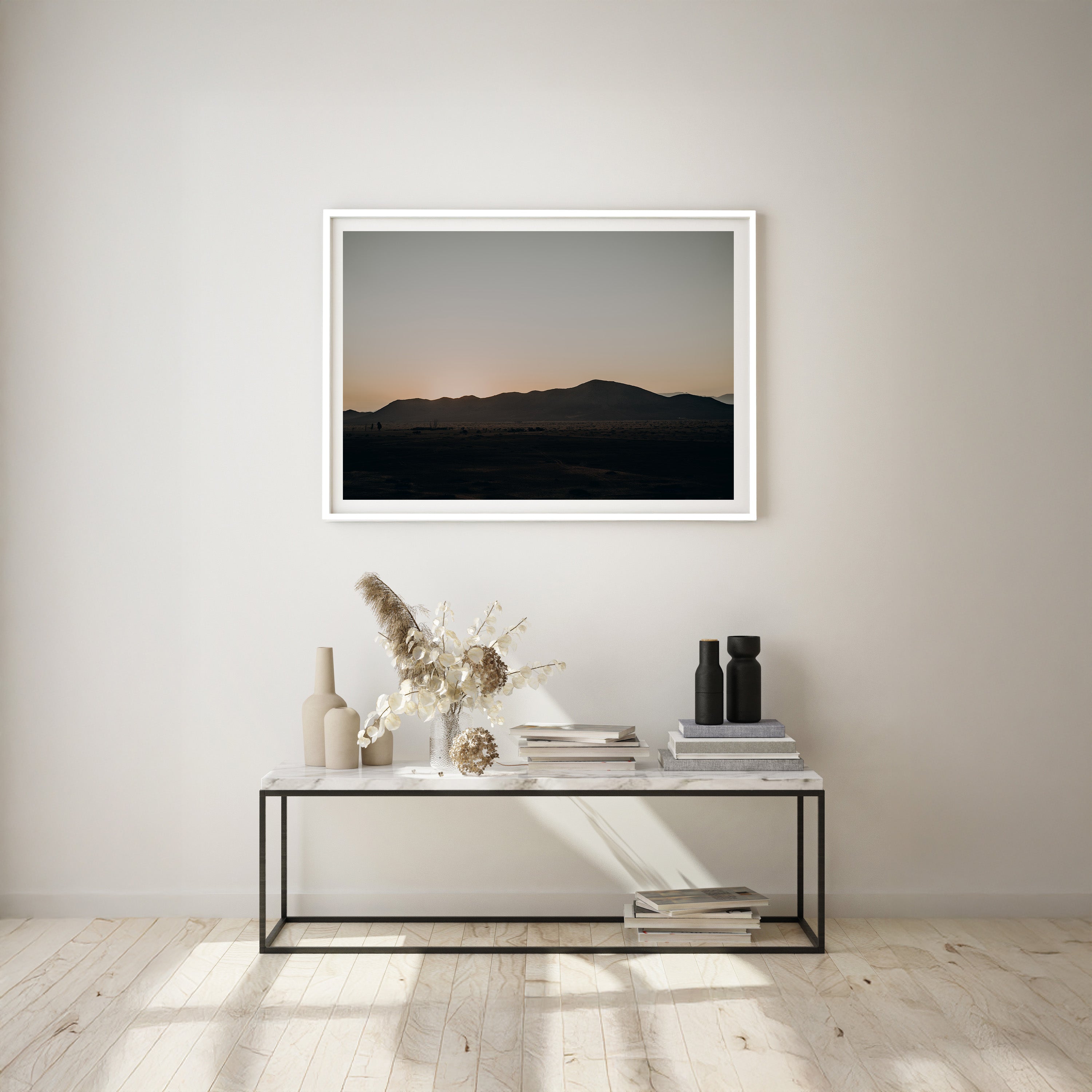 Silhouettes ensoleillées - Affiche fine art